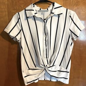 Sweet Rain Button Up Blouse